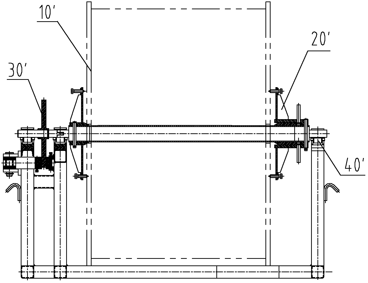 Steel wire rope pre-tightening device and tower crane with same