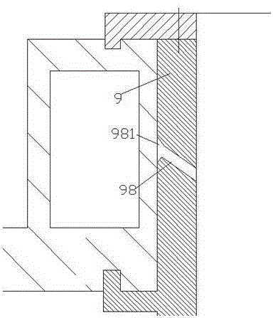 Electric switch mounting component for solar power distribution cabinet