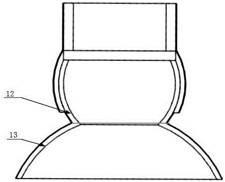 Portable miniature micro-curved-surface suction-cup-type fixing base