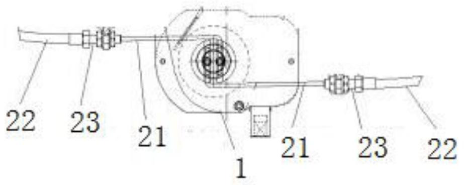 Quick tightening device for through channel