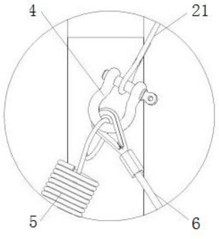 Quick tightening device for through channel