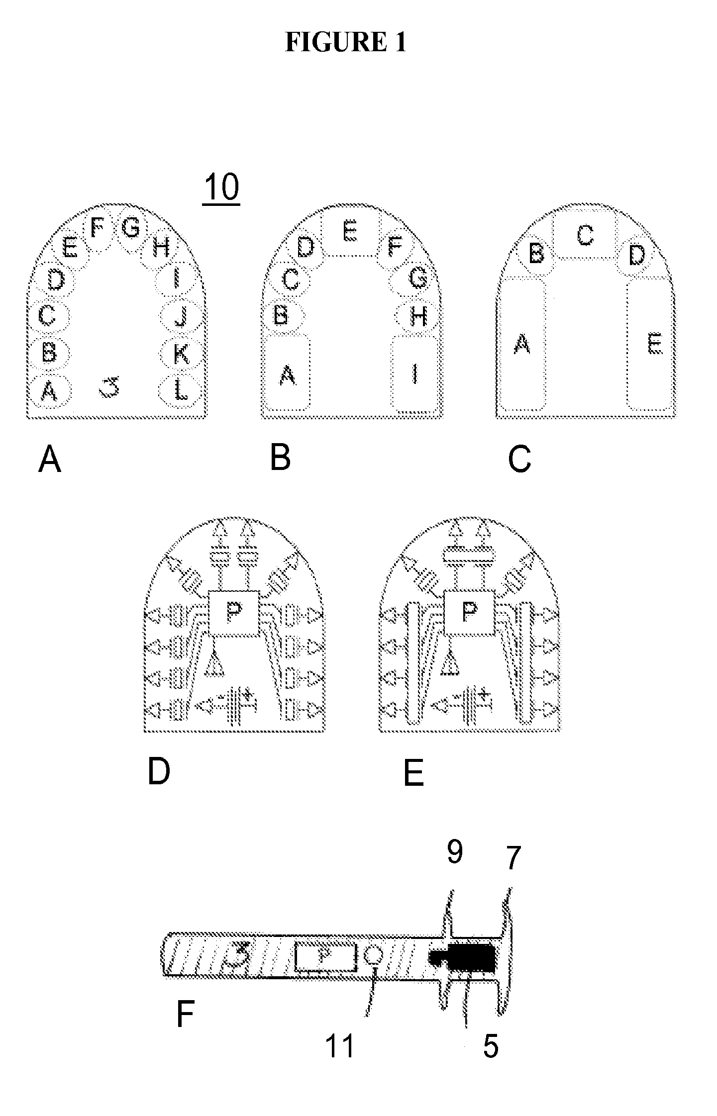 Differential vibration of dental plate