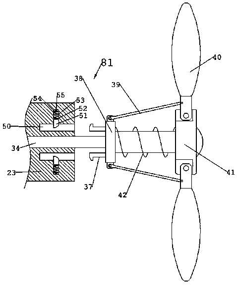 Environment-friendly wind energy searchlight for construction site