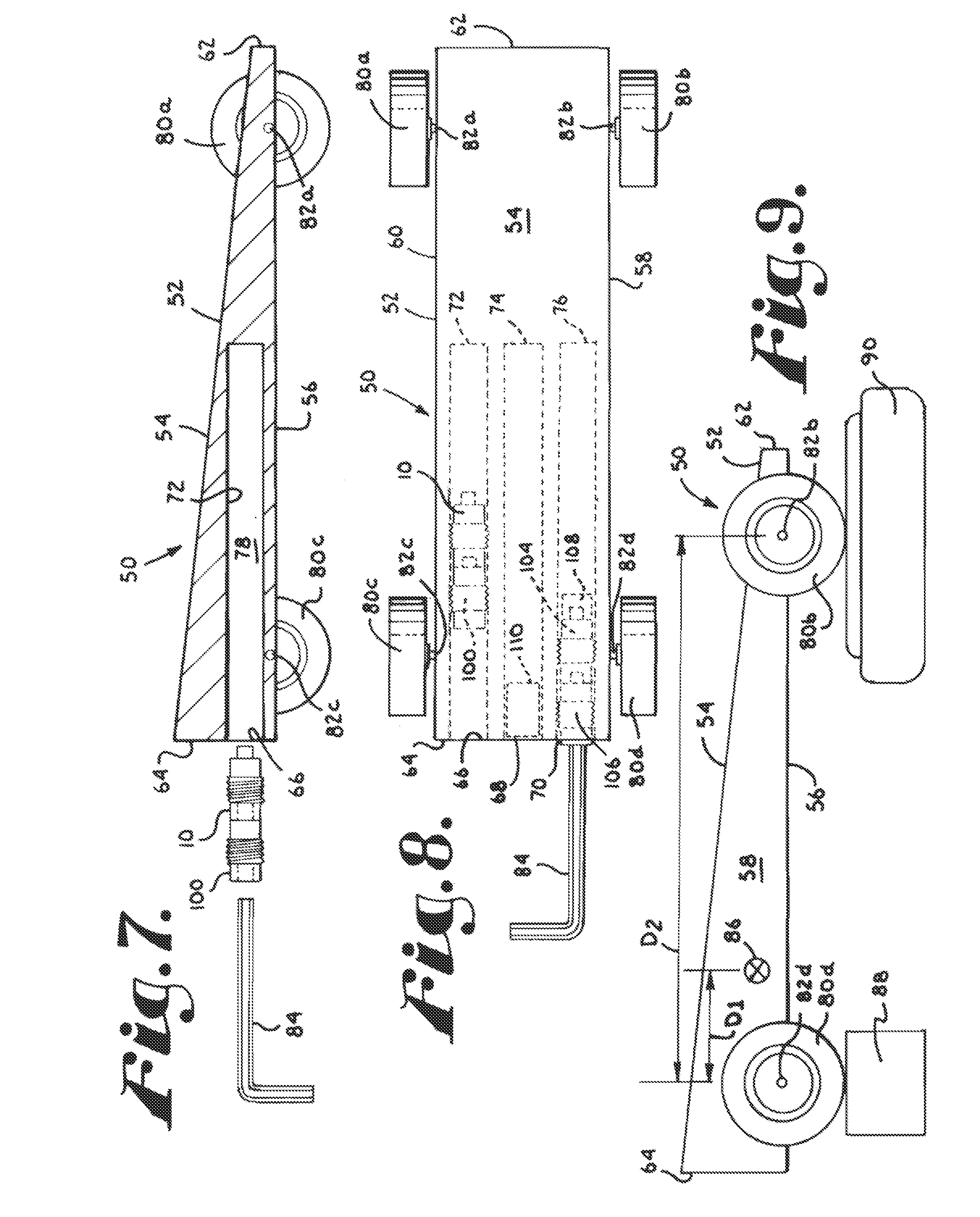 Adjustable weights for model race car