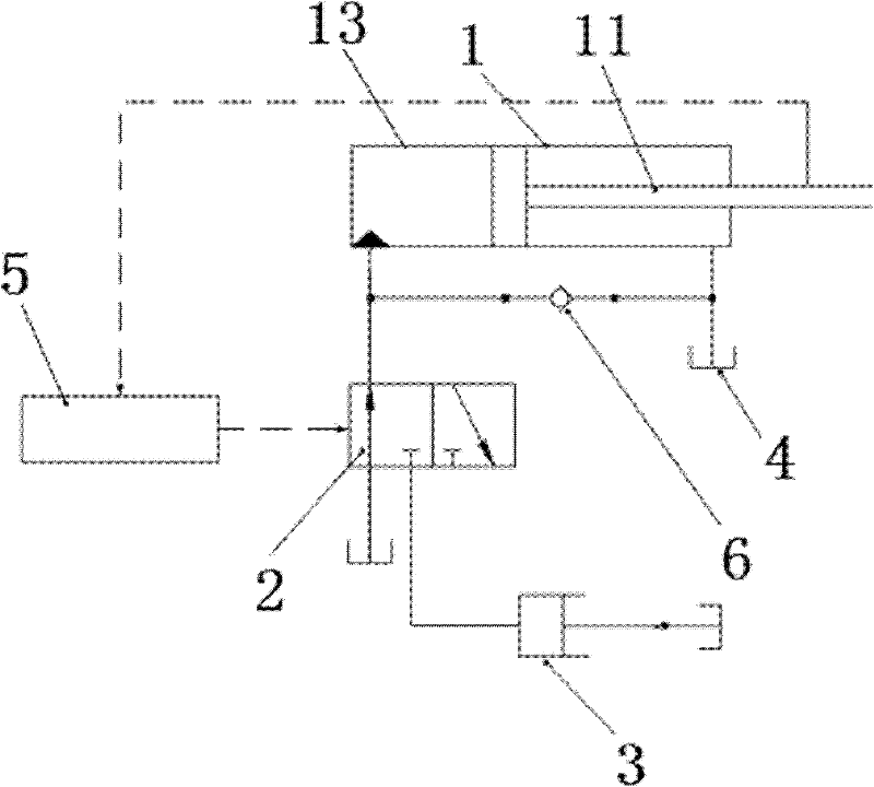 Buffer device and back-tilting preventing device of boom with buffer device