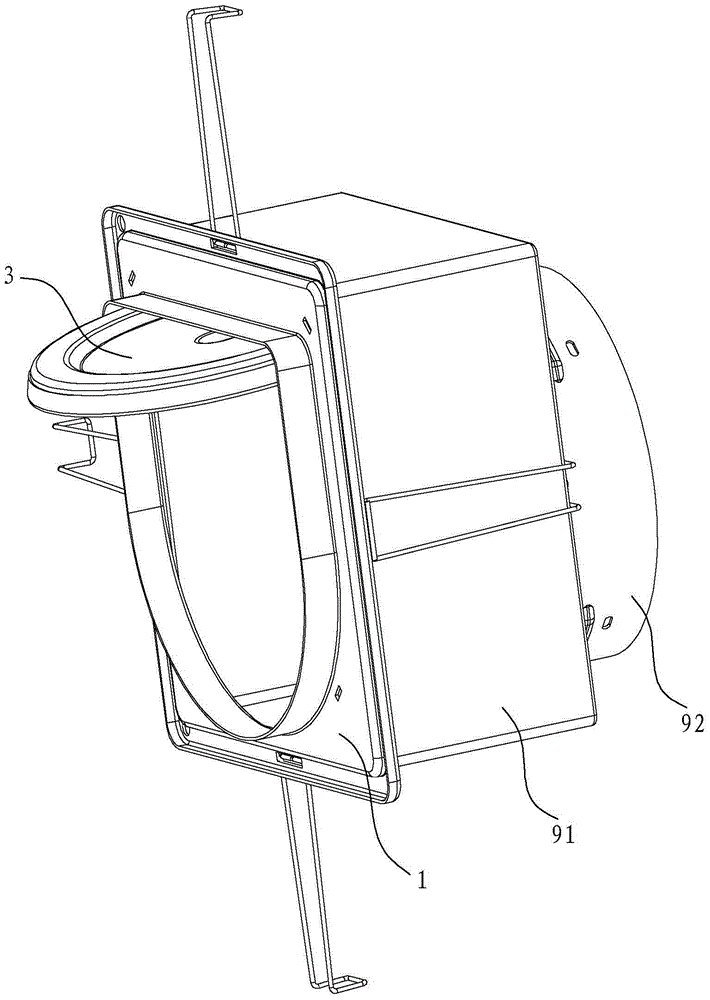 Flue fire damper for range hood