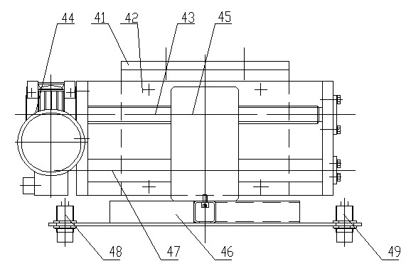 Suspension type skimbar putting device