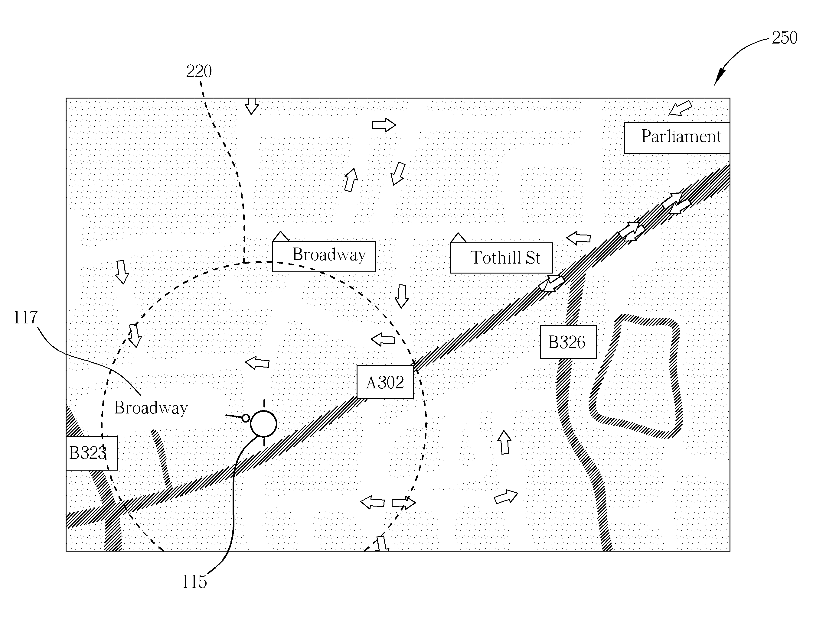 Method of displaying multiple points of interest on a personal navigation device