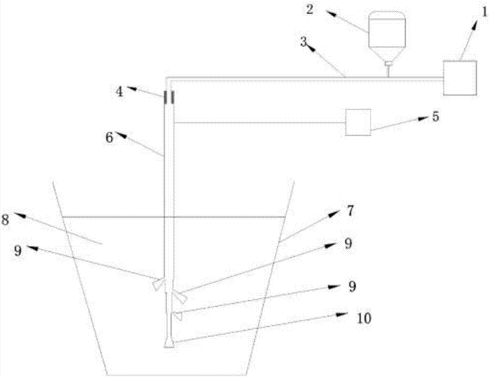 Desulfurization spraying gun