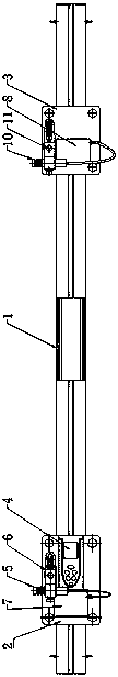 Laser positioning distance measuring tool