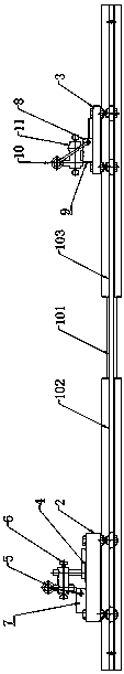 Laser positioning distance measuring tool