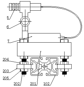 Laser positioning distance measuring tool