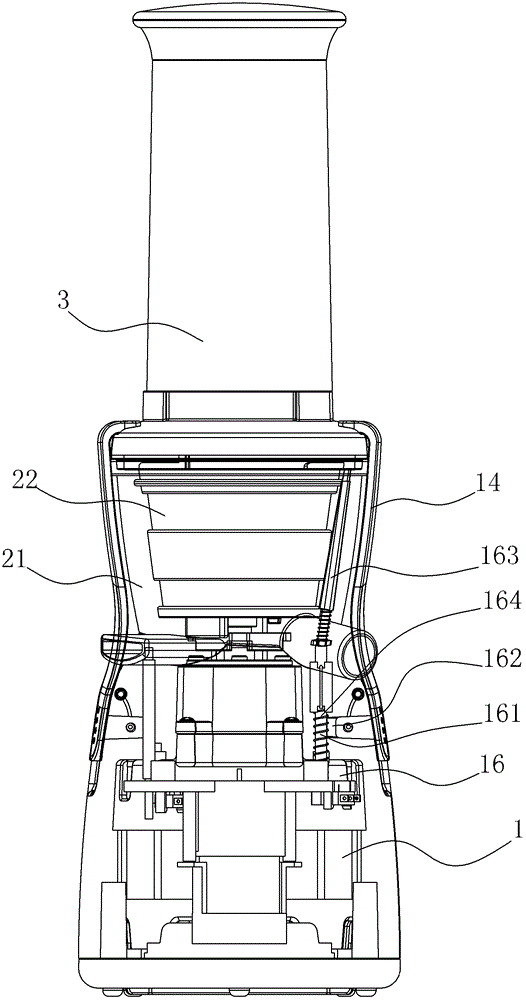 Squeezing type juicer