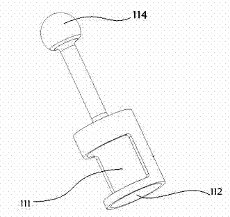 Engine valve locking piece assembling and disassembling tool