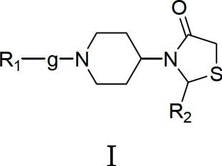 3-(1-arylpiperidin-4-yl)-2-arylthiazolin-4-one compounds, their preparation method and use