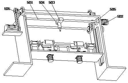 Automobile air conditioning condenser collecting pipe punching machining device