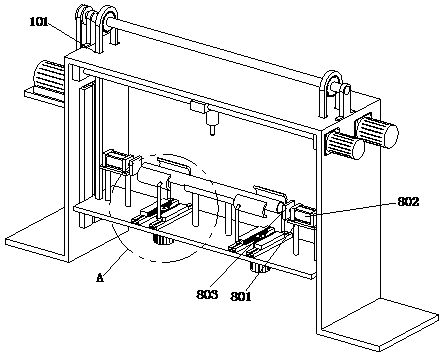 Automobile air conditioning condenser collecting pipe punching machining device