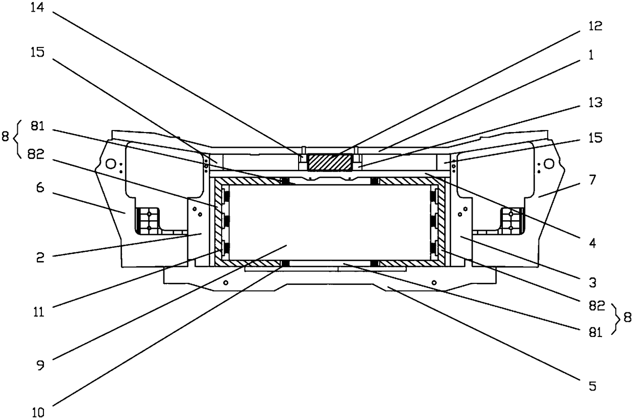 Automobile body front end frame