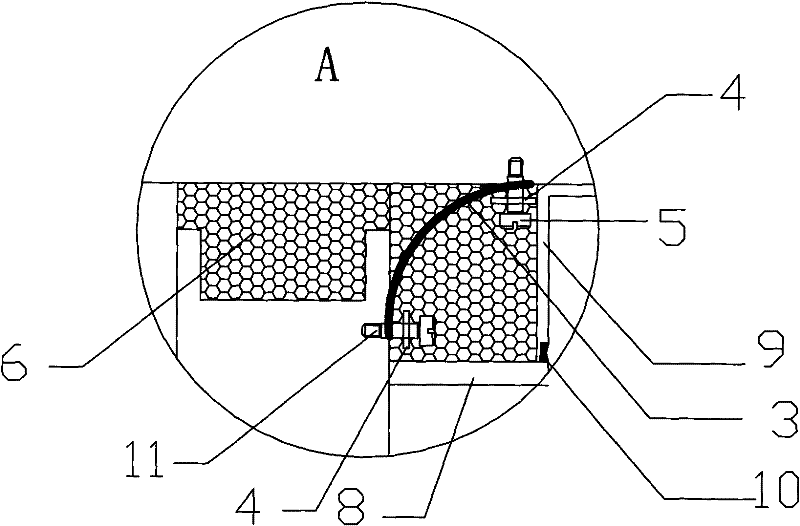 Method for anti-seepage construction between hidden frame glass window and building structure