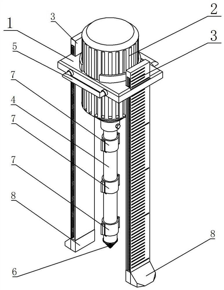 Soil stratified sampling device for hydrogeological survey