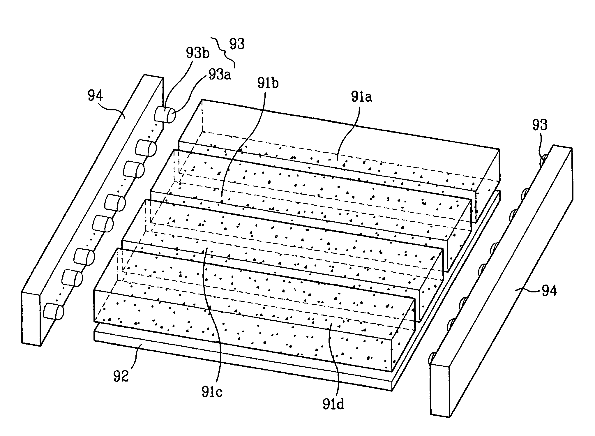 Liquid crystal display unit having a field sequential driven backlight unit