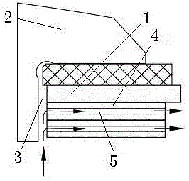 A cooling method for internal cooling and external cooling of rotor magnetic poles