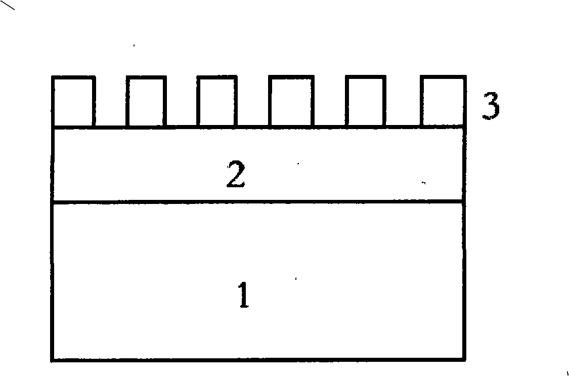 Method for preparing graphical sapphire substrate for nitrifier epitaxial growth