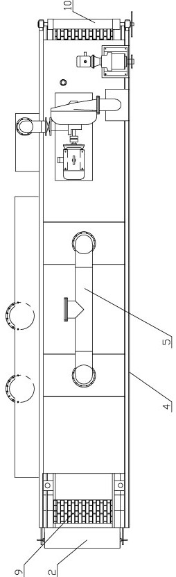 A synchronous pressure roller filter bed device