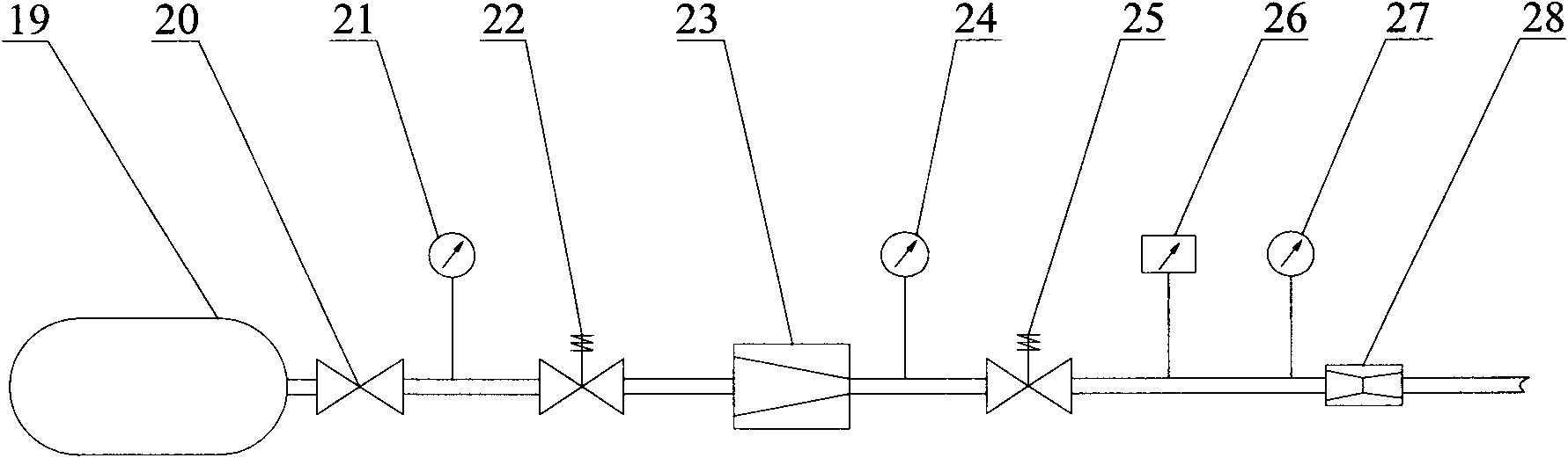 Cooling experiment system of supersonic speed air film