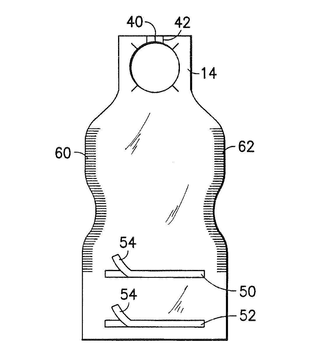 Disposable bib with integral placemat