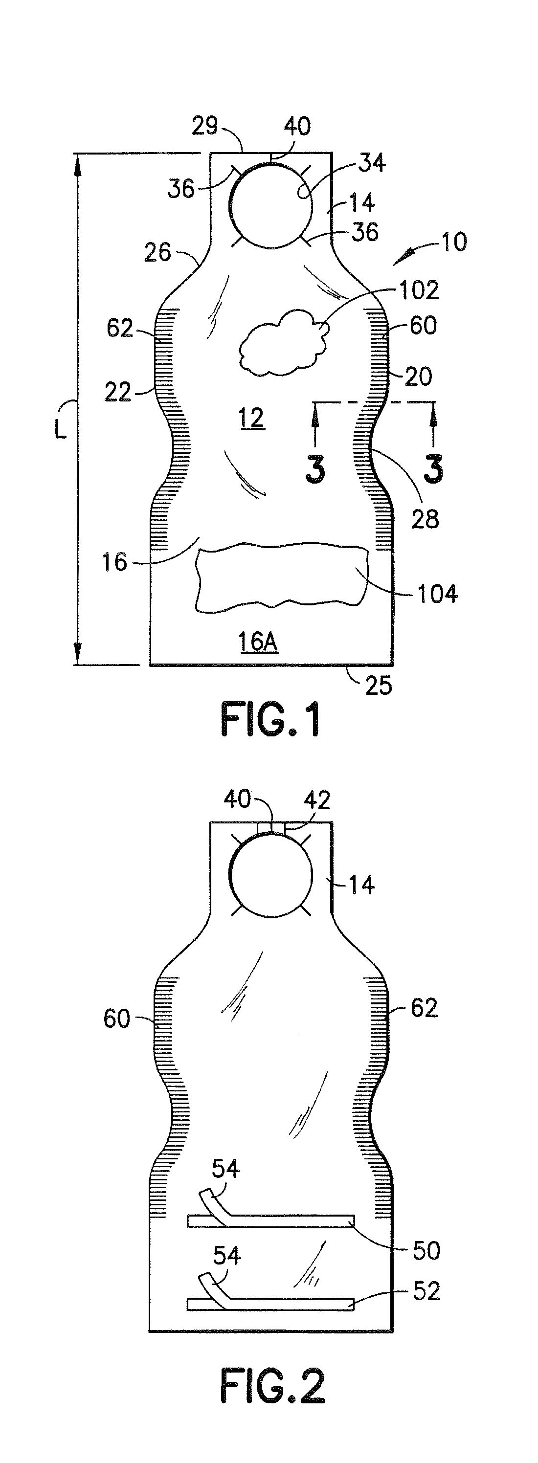 Disposable bib with integral placemat