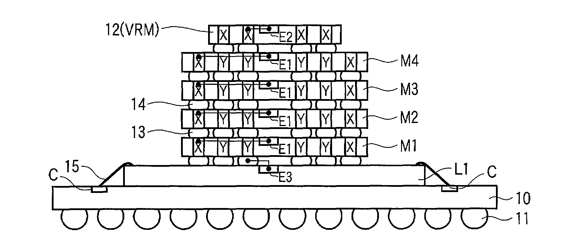 Stacked-chip device