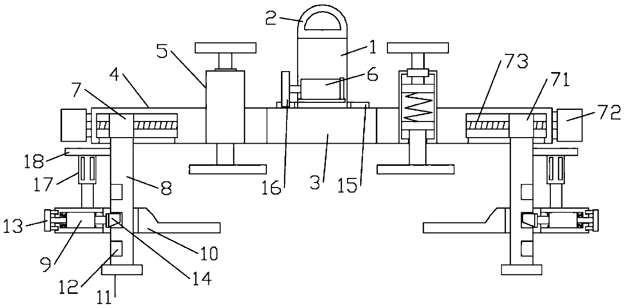 Multifunctional rotating adjusting lifting appliance special for section beams