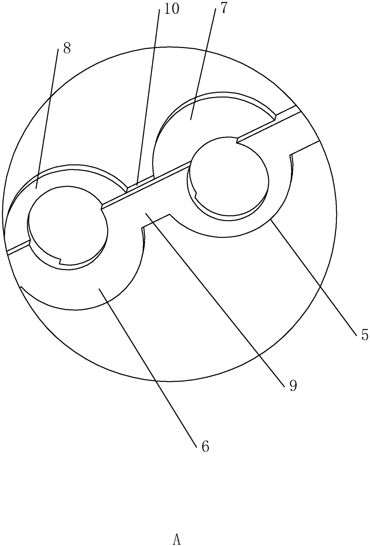 3D asymmetric division and combination structure passive type micromixer