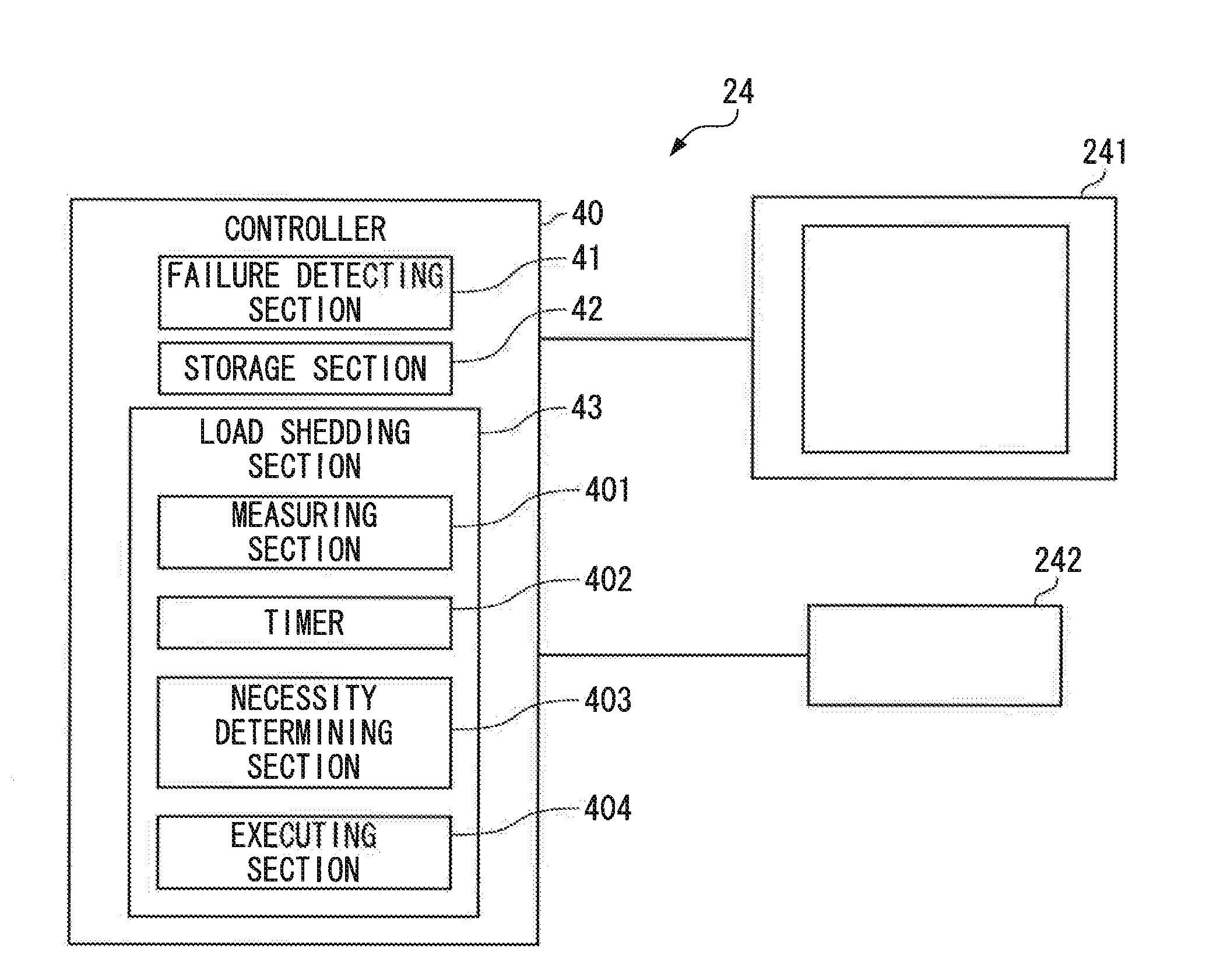 Method of load shedding in aircraft and controller