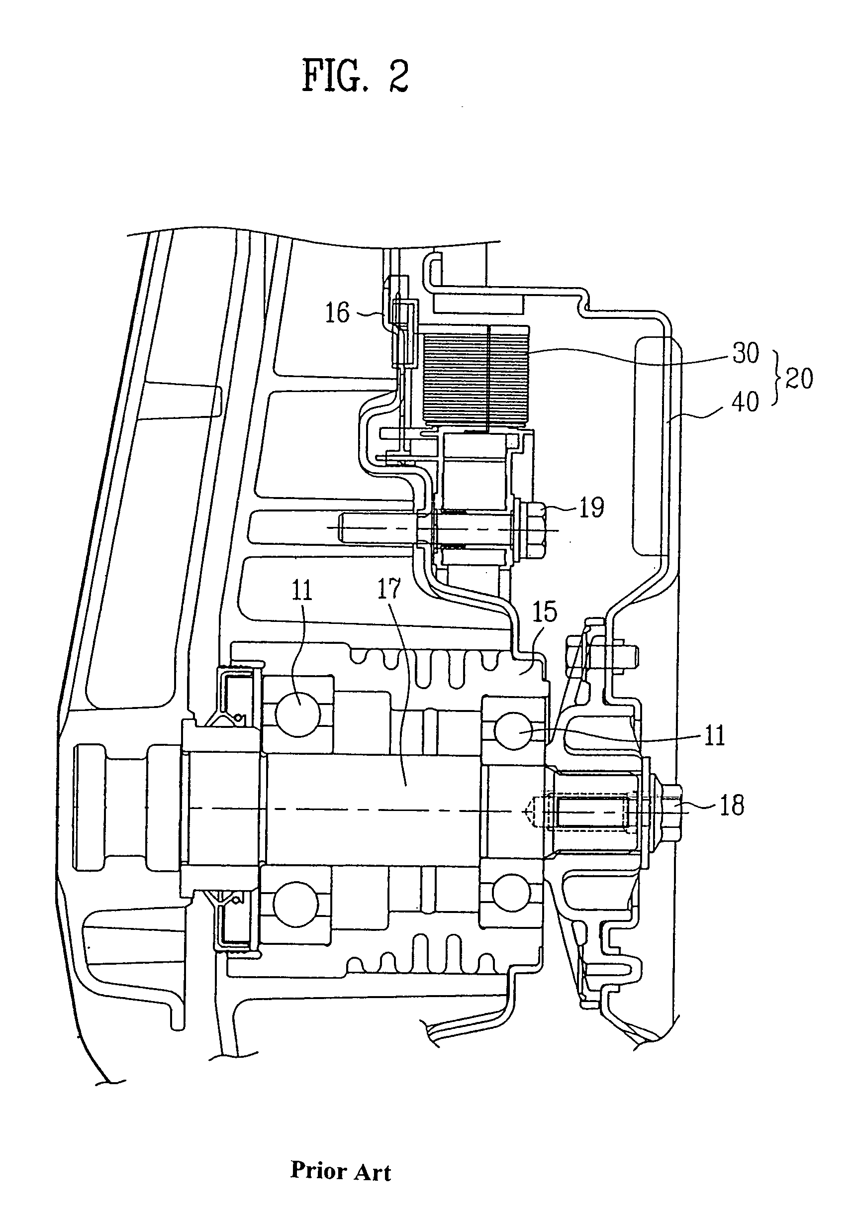 BLDC motor for washing machine