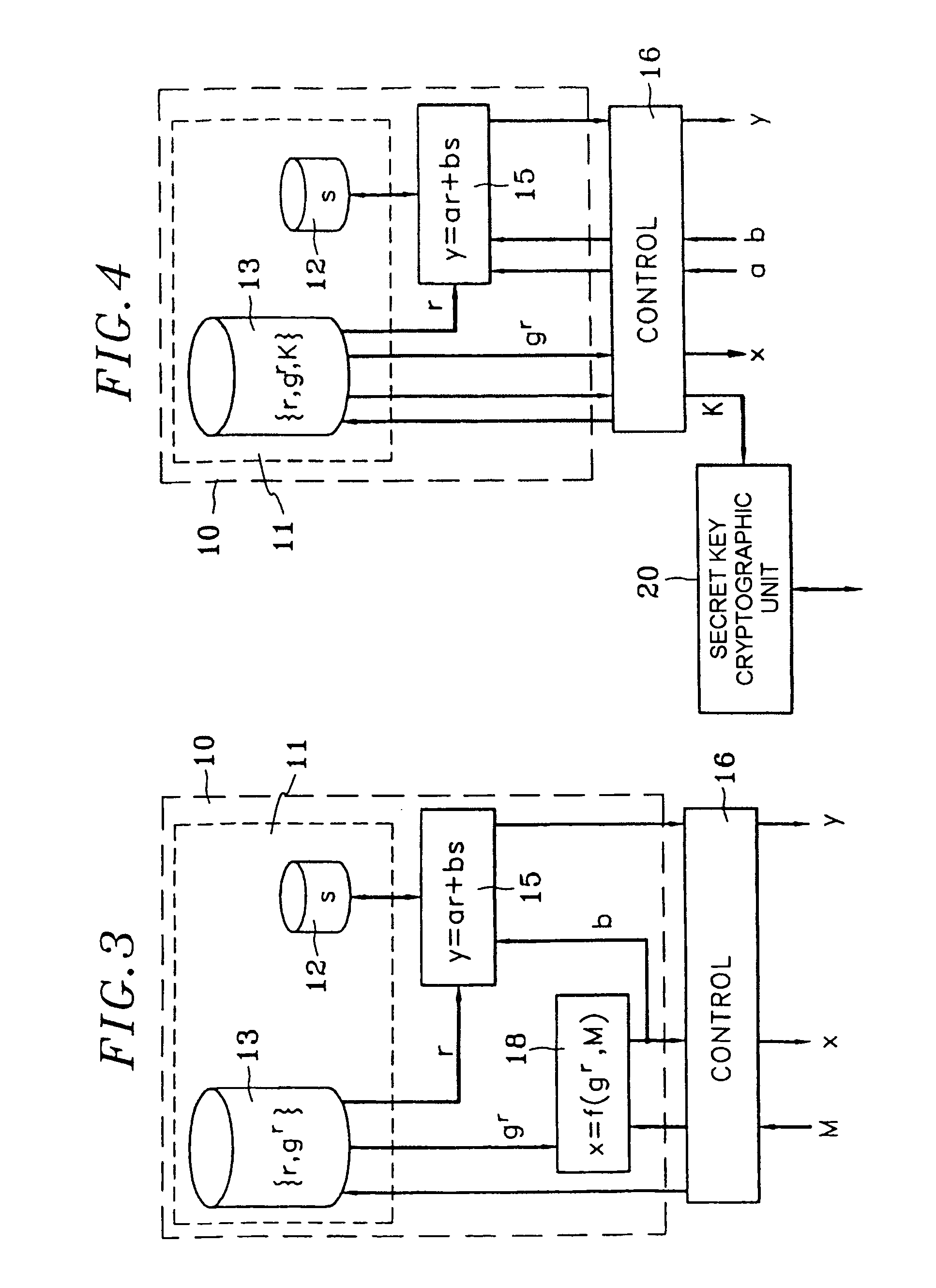 Method of producing a cryptographic unit for an asymmetric cryptography system using a discrete logarithm function