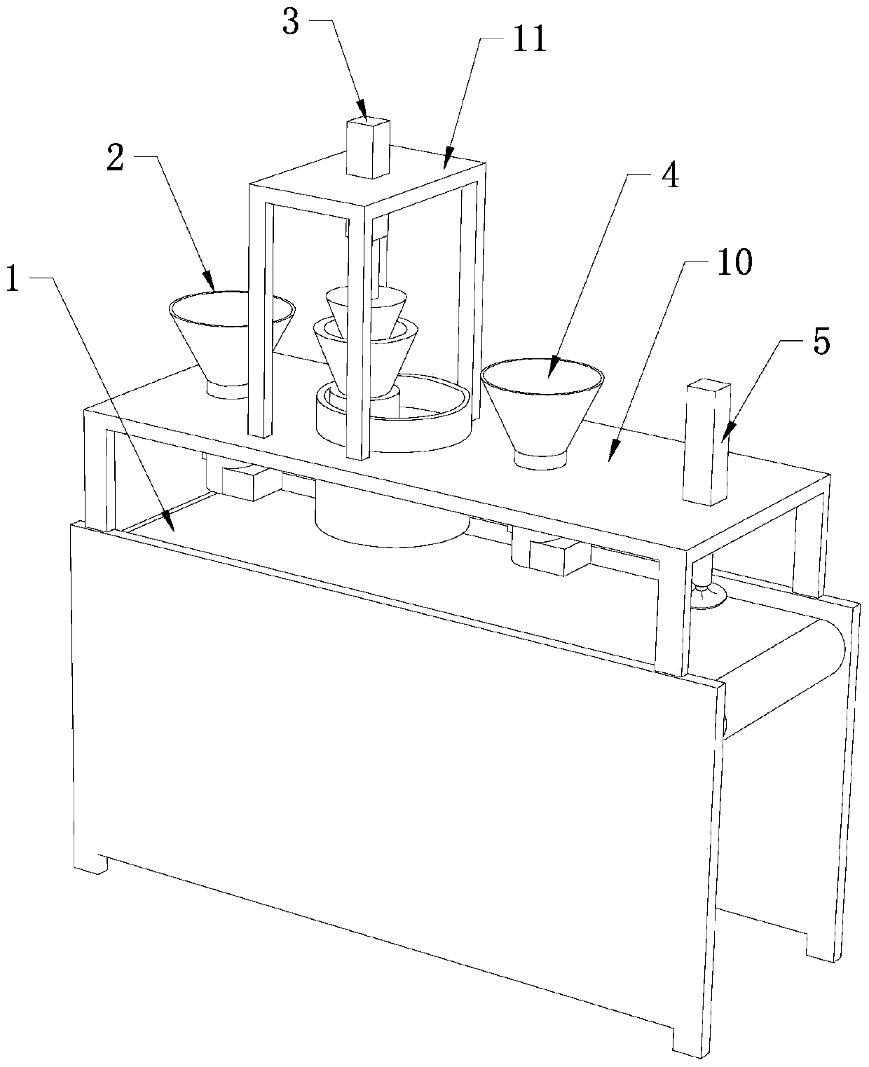 Dumpling wrapper forming device and forming method thereof