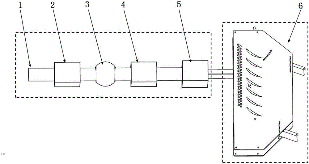 Gas compressor plane cascade experimental system with suction baffle structure