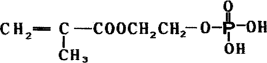 Methacrylic acid phosphoric acid ester slushing polymerisable emulsifier and its preparing method