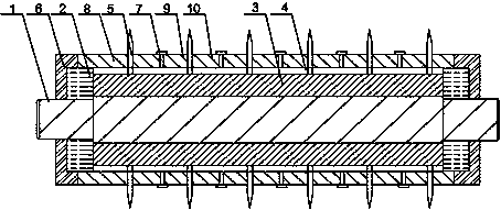 Abrasive belt cutting structure