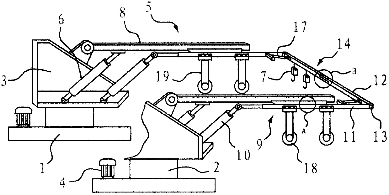 A special combined hydraulic lifting hoist for scientific research ships