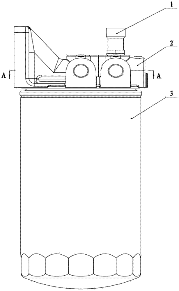 Automatic air-exhausting fuel oil filtering system