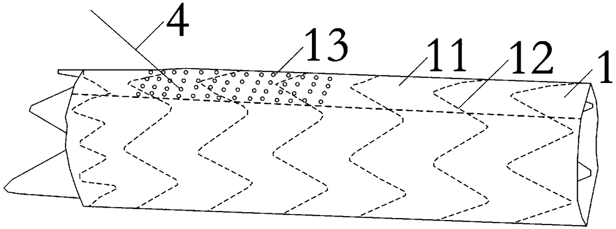 Lattice open-window type aortic stent assembly for transplantation operation