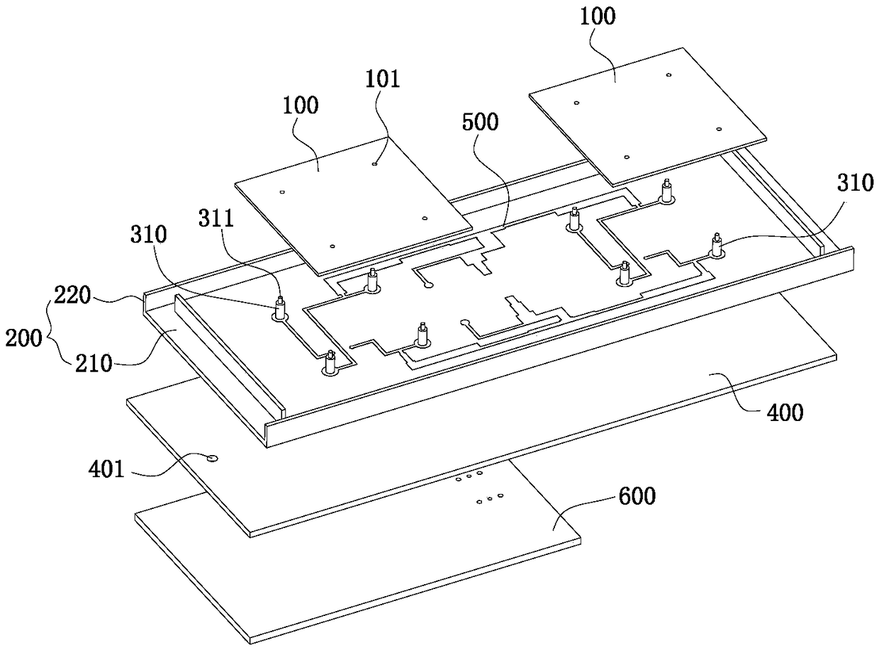 Large-scale array antenna and antenna module and antenna unit thereof