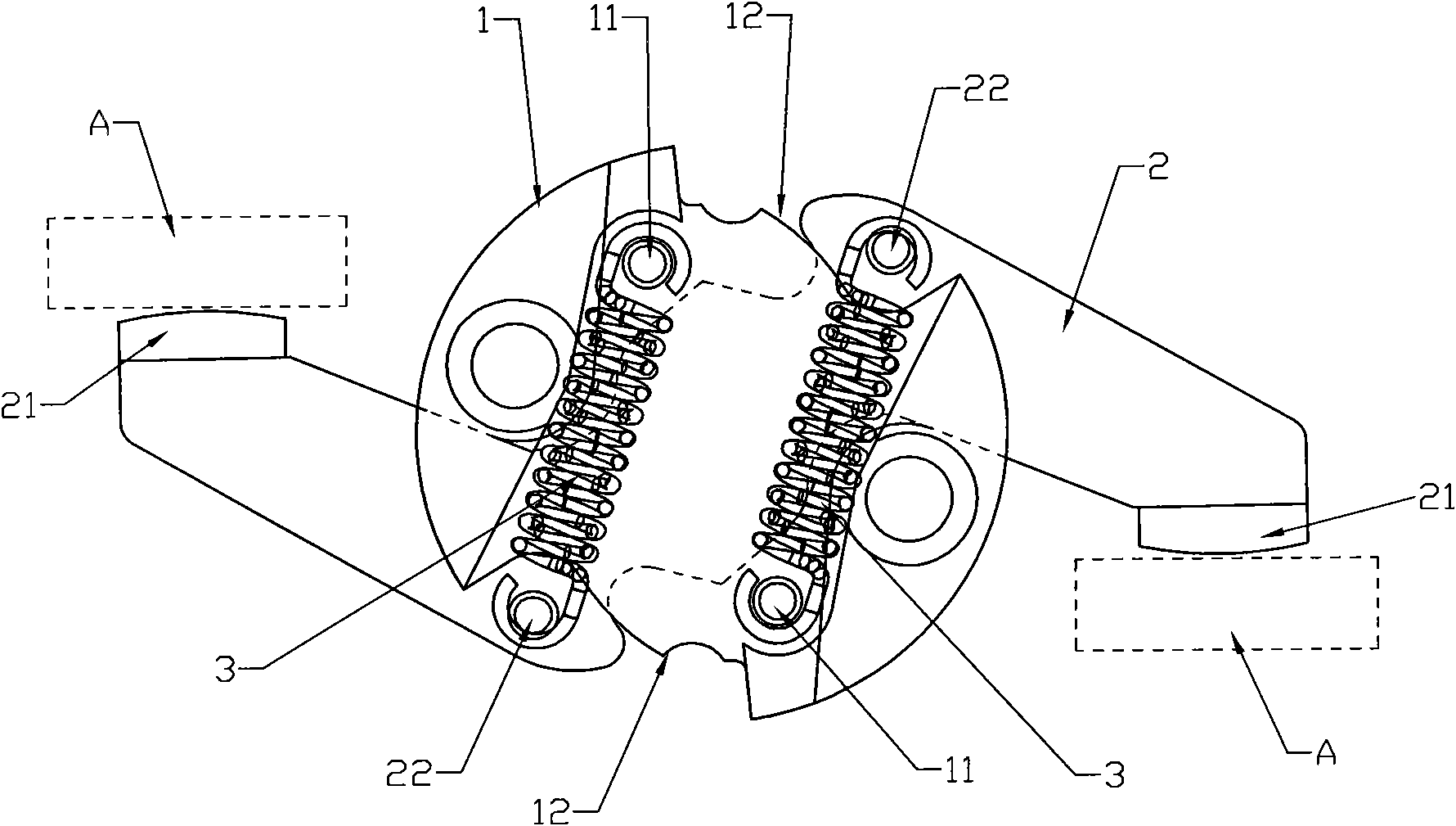 Rotating shaft clamping mechanism