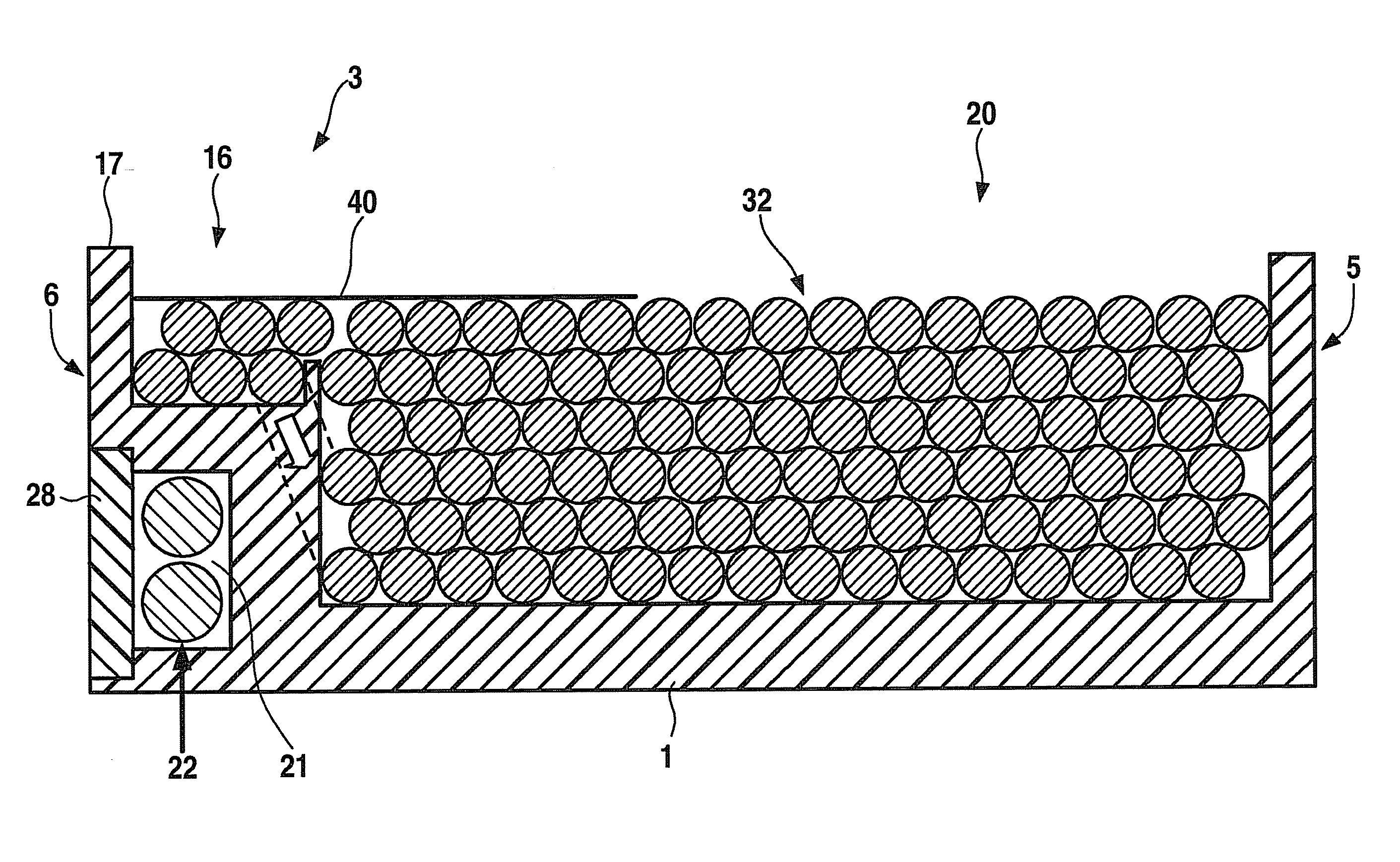 Coil configuration having a coil brace of an electromagnetic drive