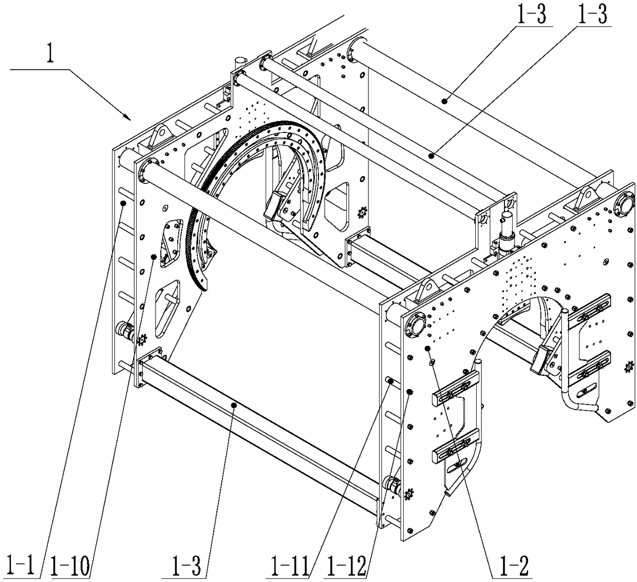 Self-centering self-walking full-rotating high-pressure water pipeline coating cleaning device