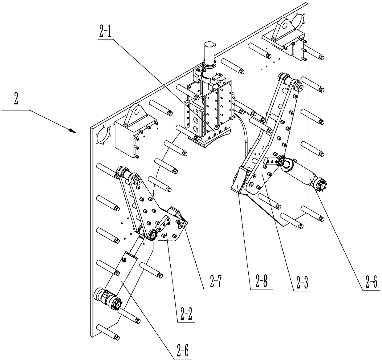 Self-centering self-walking full-rotating high-pressure water pipeline coating cleaning device