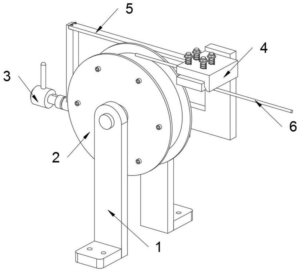 Ratchet type double locking structure for assisting steel wire rope in pulling aerial cable